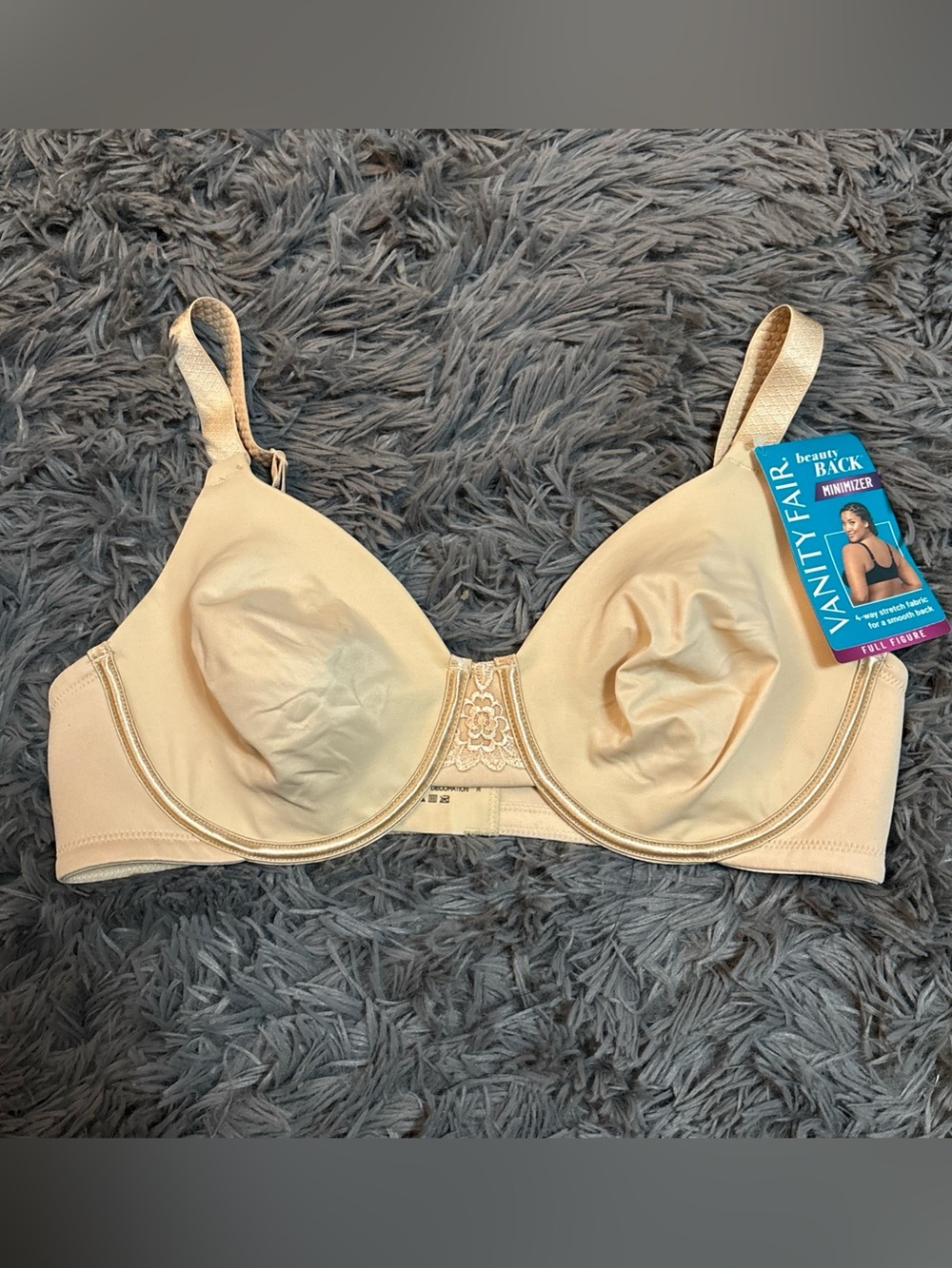 Vanity Fair Nude Full Coverage Underwire Bra 38C nwt